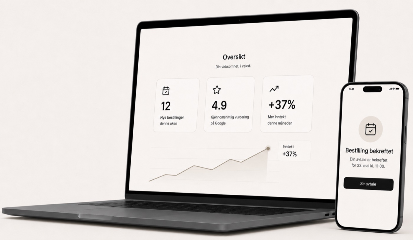 Callico dashboard på laptop og mobil